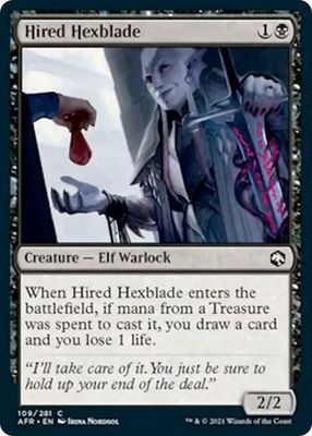 Hired Hexblade 109/281 - Adventures in the Forgotten Realms Singles (Español)