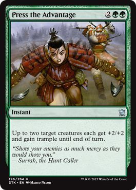 Press the Advantage 196/264 Dragons of Tarkir Singles (Español)