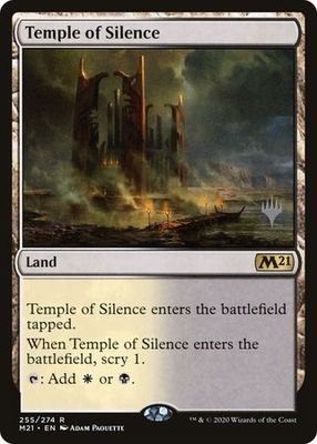 Temple of Silence 255/274 - Silver Stamped Magic 2021 (M21) Silver Stamped Non Foil Singles (Español)