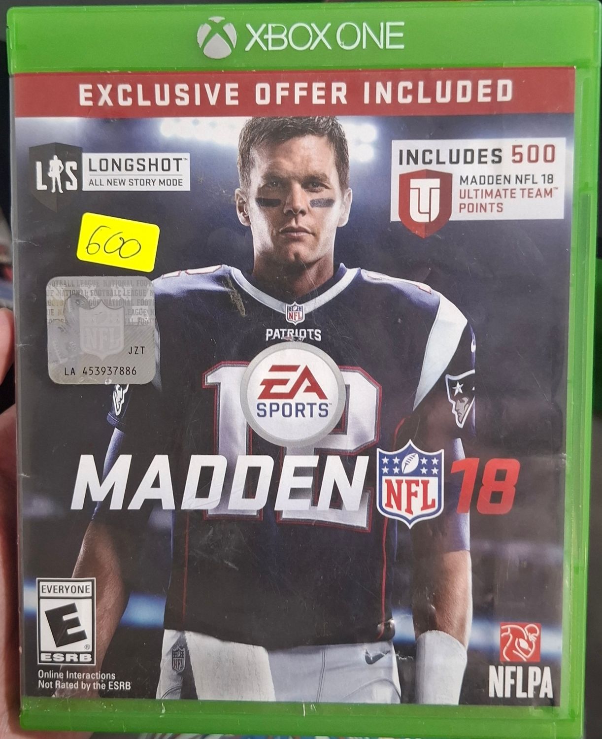 NELA-p, Madden 18 Xbox One Sellado