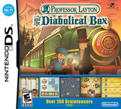 SH7 Professor Layton Diabolical Box DS Caja sin Juego Sin Manual