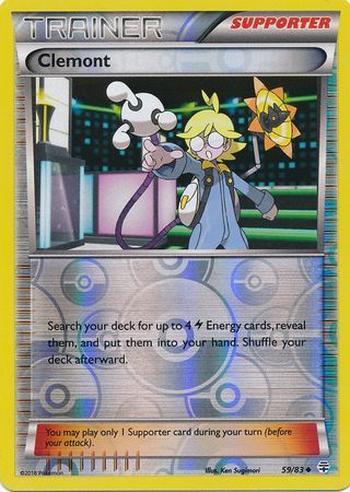Clemont - 59/83 - Uncommon Reverse Holo Generations Reverse Holo Singles