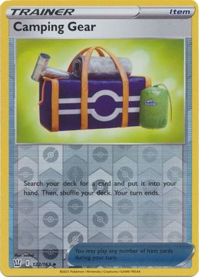 Camping Gear - 122/163 - Uncommon Reverse Holo Sword &amp; Shield: Battle Styles Reverse Holo Singles