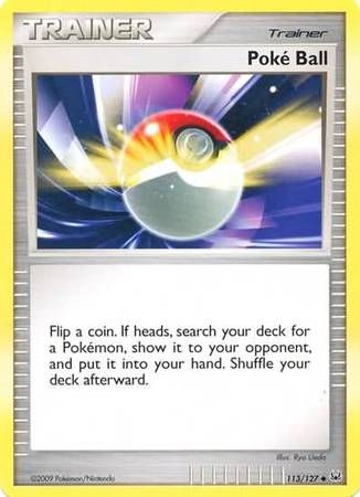 Poke Ball - 113/127 - Uncommon Platinum (Base Set) Singles