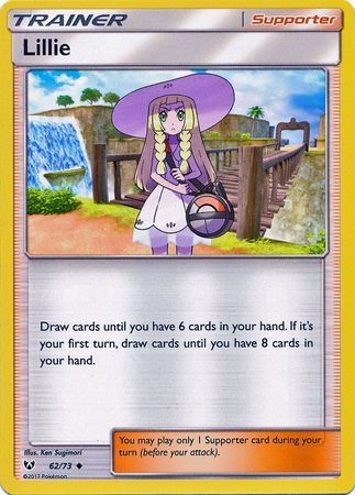 Lillie - 62/73 - Uncommon Shining Legends Singles