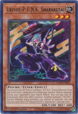 Ukiyoe-P.U.N.K. Sharakusai - GRCR-EN001 - Rare 1st Edition The Grand Creators 1st Edition Singles