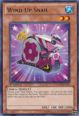 Wind-Up Snail - GENF-EN017 - Rare 1st Edition Generation Force 1st Edition Singles (espanol)
