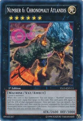 SJ Number 6: Chronomaly Atlandis - YS13-ENV11 - Common 1st Edition Starter Deck: Super Starter: V for Victory [YS13]