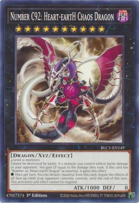 Number C92: Heart-eartH Chaos Dragon - BLC1-EN149 - Common 1st Edition Battles of Legend: Chapter 1 1st Edition Singles