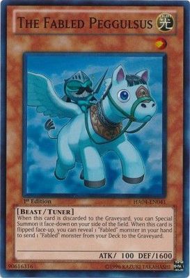 The Fabled Peggulsus - HA04-EN041 - Super Rare 1st Edition Hidden Arsenal 4: Trishula&#39;s Triumph [HA04] 1st Edition Singles
