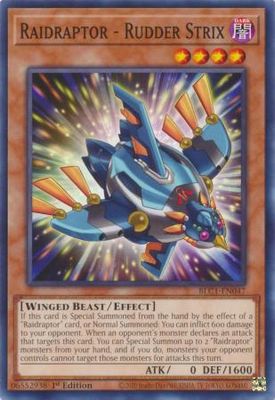 Raidraptor - Rudder Strix - BLC1-EN047 - Common 1st Edition Battles of Legend: Chapter 1 1st Edition Singles