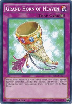 Grand Horn of Heaven - SR04-EN037 - Common 1st Edition Structure Deck: Dinosmasher&#39;s Fury 1st Edition Singles