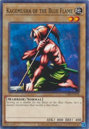 Kagemusha of the Blue Flame - LOB-EN028 - Common Unlimited (25th Reprint) Legend of Blue Eyes White Dragon 25th Anniversary