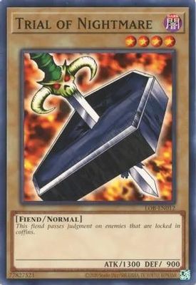 Trial of Nightmare - LOB-EN012 - Common Unlimited (25th Reprint) Legend of Blue Eyes White Dragon 25th Anniversary (espanol)