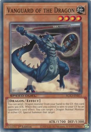 Vanguard of the Dragon - SGX3-ENB11 - Common 1st Edition Speed Duel GX: Duelists of Shadows Singles