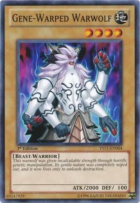 Gene-Warped Warwolf - YS11-EN004 - Common 1st Edition Starter Deck: Dawn of the Xyz 1st Edition Singles