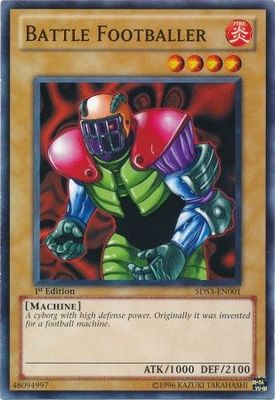 Battle Footballer - 5DS3-EN001 - Common 1st Edition Starter Deck: Duelist Toolbox 1st Edition Singles