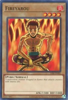 Fireyarou - LOB-EN085 - Common Unlimited (25th Reprint) Legend of Blue Eyes White Dragon 25th Anniversary