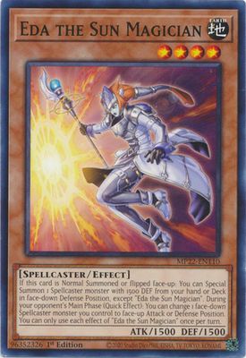 Eda the Sun Magician - MP22-EN110 - Common 1st Edition 2022 Mega-Tin: Pharaoh&#39;s Gods 1st Edition Singles