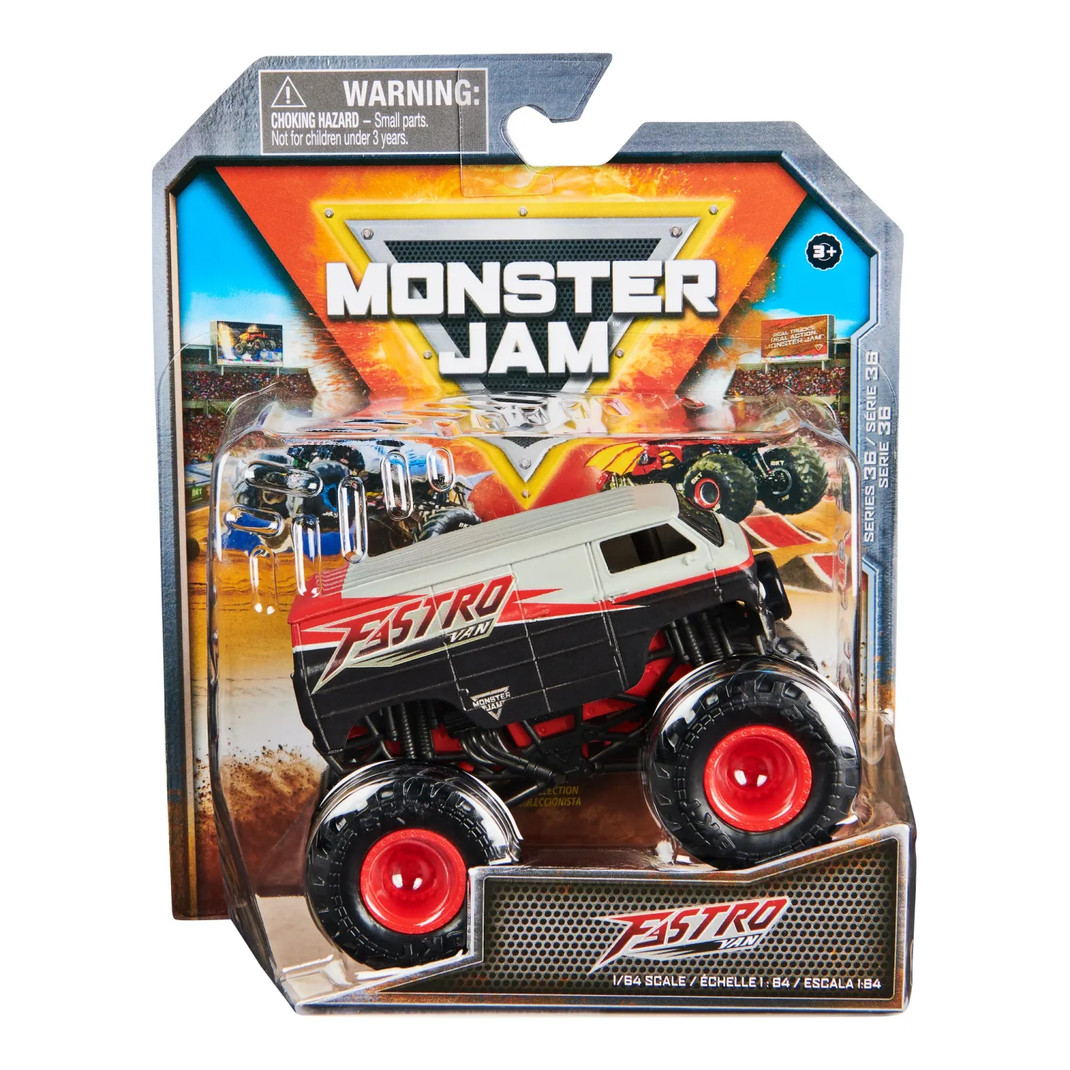 SH Fastro Van Monster Jam Spin Master Nuevo Sellado 1/64
