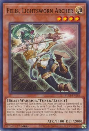 Felis, Lightsworn Archer - BLC1-EN061 - Common 1st Edition Battles of Legend: Chapter 1 1st Edition Singles