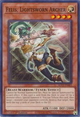 Felis, Lightsworn Archer - BLC1-EN061 - Common 1st Edition Battles of Legend: Chapter 1 1st Edition Singles