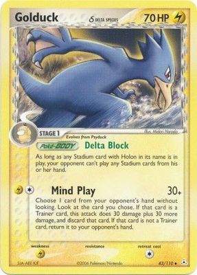 Golduck (Delta Species) - 43/110 - Uncommon Ex Holon Phantoms Singles