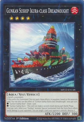 Gunkan Suship Ikura-class Dreadnought - MP22-EN148 - Common 1st Edition 2022 Mega-Tin: Pharaoh&#39;s Gods 1st Edition Singles
