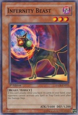 Infernity Beast - ANPR-EN012 - Common 1st Edition Ancient Prophecy [ANPR] 1st Edition Singles