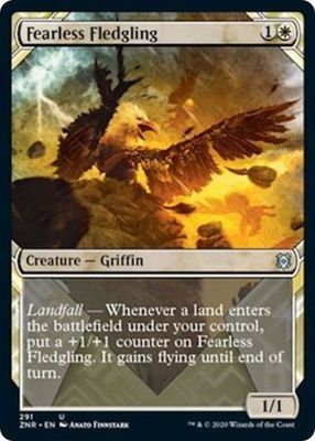 Fearless Fledgling 291 - Alternate Art Showcase Zendikar Rising Collector Booster Singles (Español)