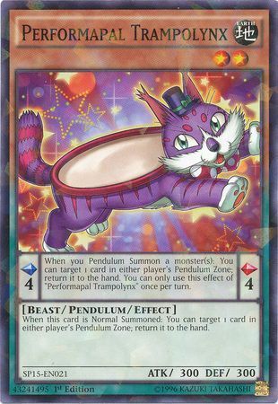 Performapal Trampolynx - SP15-EN021 - Shatterfoil Rare 1st Edition Star Pack ARC-V Singles