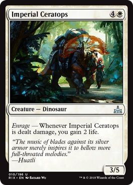 Imperial Ceratops 010/196 - Rivals of Ixalan Singles (Español)
