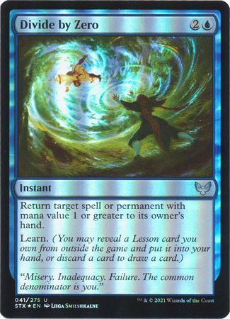 Divide by Zero 041/275 - Foil Strixhaven: School of Mages Foil Singles