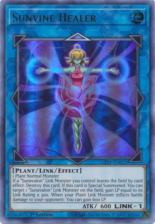 Sunvine Healer - GFTP-EN023 - Ultra Rare 1st Edition Ghosts From The Past 1st Edition Singles