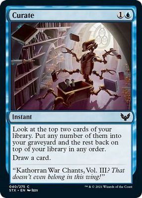 Curate 040/275 - Strixhaven: School of Mages Singles