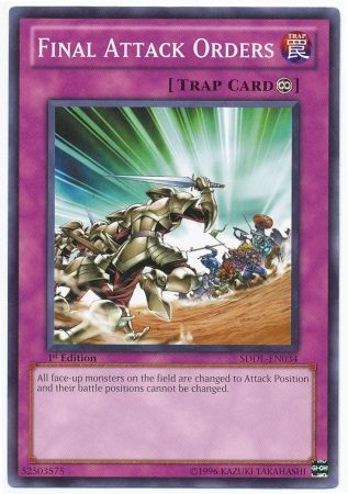 Final Attack Orders - SDDL-EN034 - Common 1st Edition Structure Deck: Dragunity Legion [SDDL] 1st Edition Singles