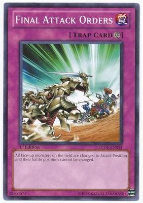 Final Attack Orders - SDDL-EN034 - Common 1st Edition Structure Deck: Dragunity Legion [SDDL] 1st Edition Singles