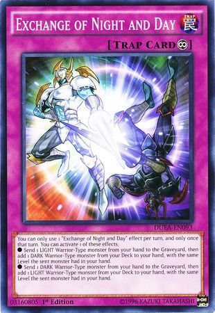 Exchange of Night and Day - DUEA-EN093 - Common 1st Edition Duelist Alliance 1st Edition Singles