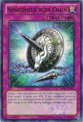 Spikeshield with Chain - BP02-EN214 - Mosaic Rare Unlimited Battle Pack 2: War of the Giants Mosaic Rare Unlimited Singles