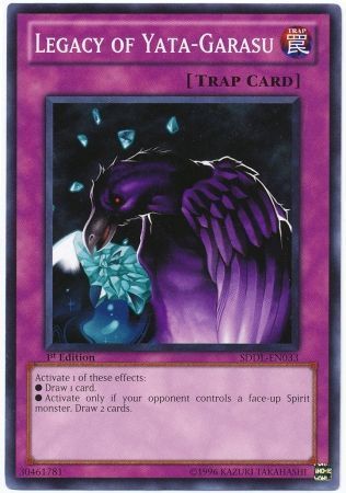 Legacy of Yata-Garasu - SDDL-EN033 - Common 1st Edition Structure Deck: Dragunity Legion [SDDL] 1st Edition Singles