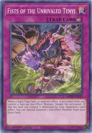 Fists of the Unrivaled Tenyi - MP20-EN135 - Common 1st Edition 2020 Mega-Tin: Lost Memories 1st Edition Singles