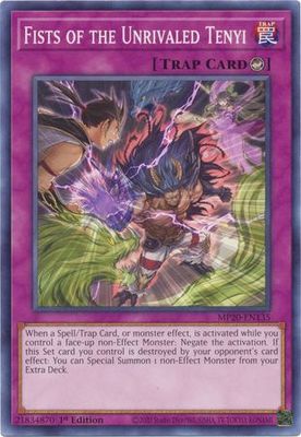 Fists of the Unrivaled Tenyi - MP20-EN135 - Common 1st Edition 2020 Mega-Tin: Lost Memories 1st Edition Singles