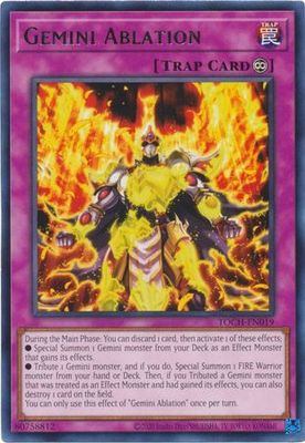 Gemini Ablation - TOCH-EN019 - Rare Unlimited Toon Chaos Unlimited Singles