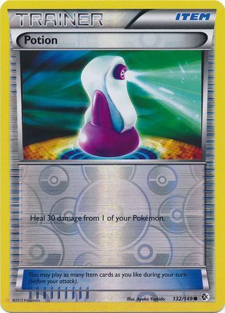 Potion - 132/149 - Common Reverse Holo Black &amp; White 7: Boundaries Crossed Reverse Holo Singles