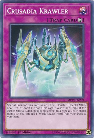 Crusadia Krawler - MP19-EN209 - Common 1st Edition Yu-Gi-Oh! 2019 Mega-Tins: Gold Sarcophagus Tin Mega Pack Singles