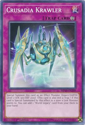Crusadia Krawler - MP19-EN209 - Common 1st Edition Yu-Gi-Oh! 2019 Mega-Tins: Gold Sarcophagus Tin Mega Pack Singles