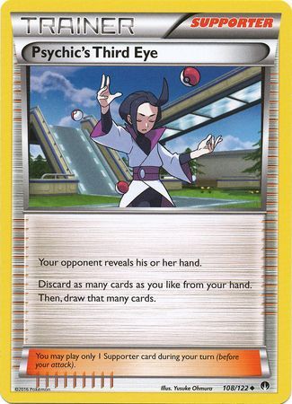 Psychic&#39;s Third Eye - 108/122 - Uncommon XY: Breakpoint Singles