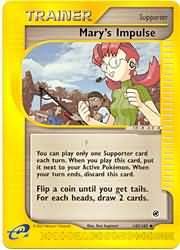 Mary&#39;s Impulse- 142/165 - Uncommon Expedition Singles
