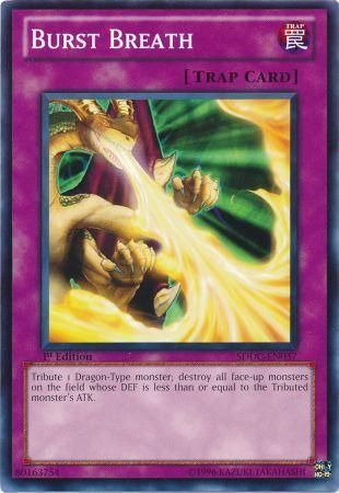 Burst Breath - SDDC-EN037 - Common 1st Edition Structure Deck: Dragons Collide 1st Edition Singles
