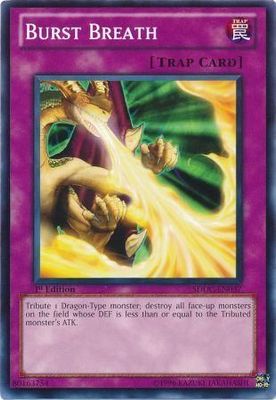 Burst Breath - SDDC-EN037 - Common 1st Edition Structure Deck: Dragons Collide 1st Edition Singles